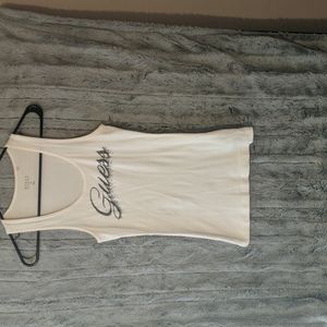 GUESS ribbed racer back tank top